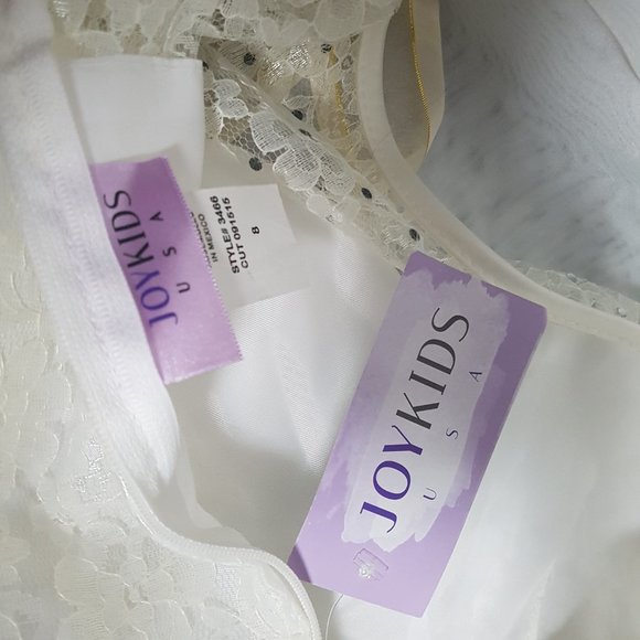 Flower girl or first communion Ivory dress - Picture 2 of 4